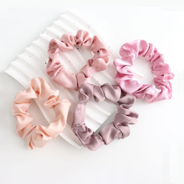 Pastel Pink and Purple Scrunchies Set