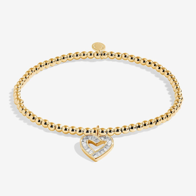 A Little Merry Christmas Gold Charm Bracelet