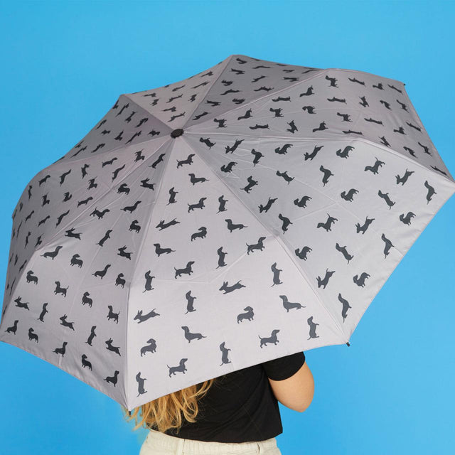 Grey Sausage Dog Umbrella