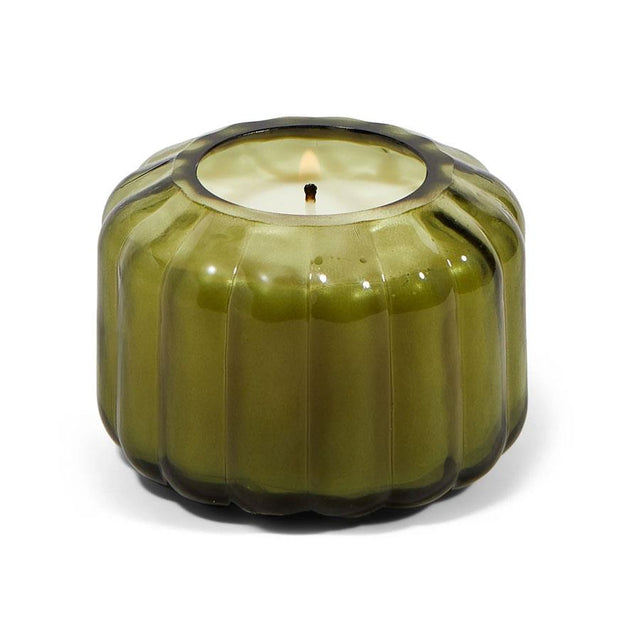 Secret Garden Candle in Ripple Glass Vessel