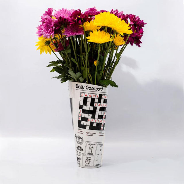 Newspaper Ceramic Vase