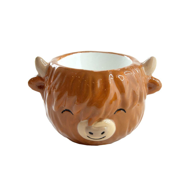 Sass and Belle Highland Cow Egg Cup