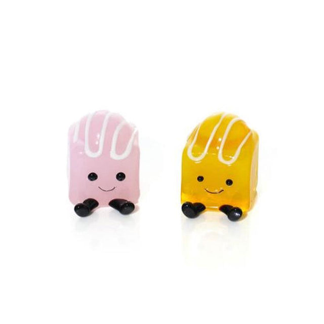 Mini Glass Fondant Fancy - Assorted Designs