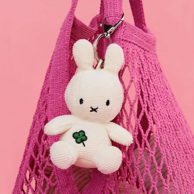 Four Leaf Clover Off-white Miffy Keyring