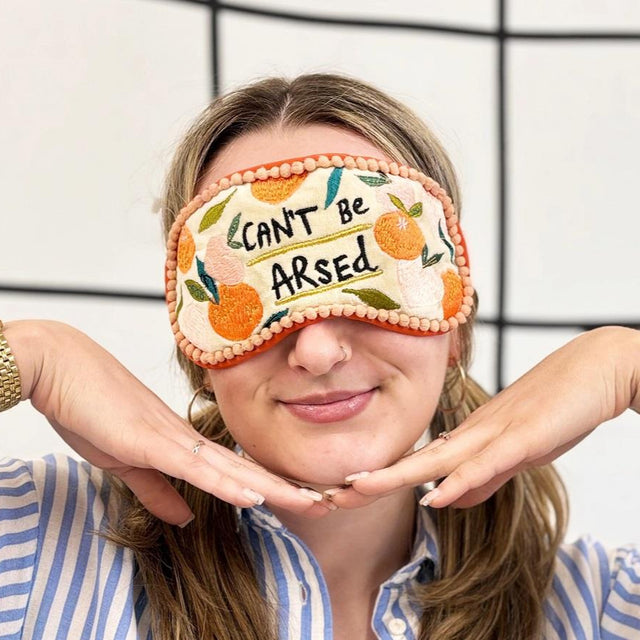 House of Disaster Can't Be Arsed Embroidered Eyemask
