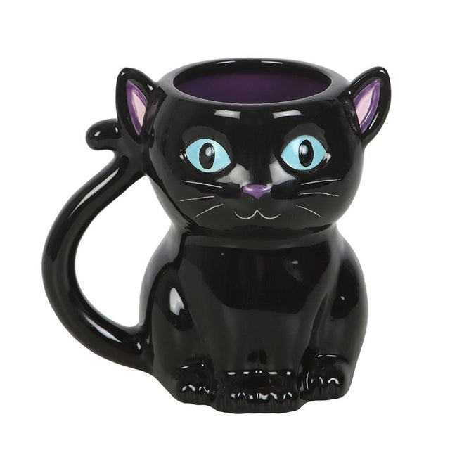Cute and Creepy Gothic Black Cat Mug
