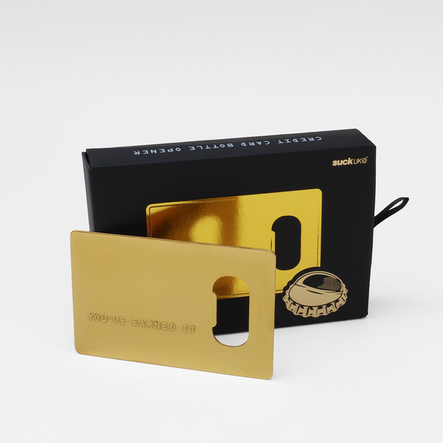 Gold Card Bottle Opener with Gift Box