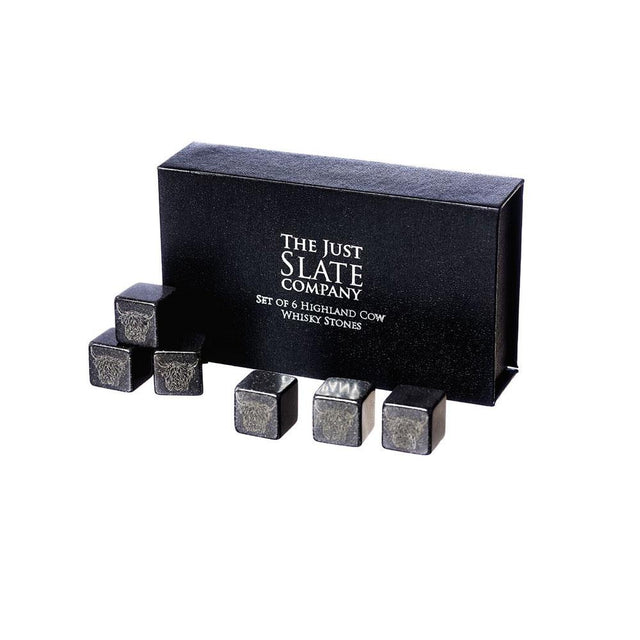 Highland Cow Whisky Stones Gift Set