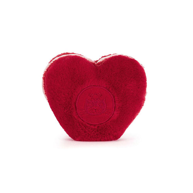 Jellycat Amuseables Red Arlette Heart Macaron Back Facing