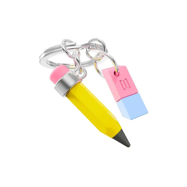 Pencil & Eraser Keyring