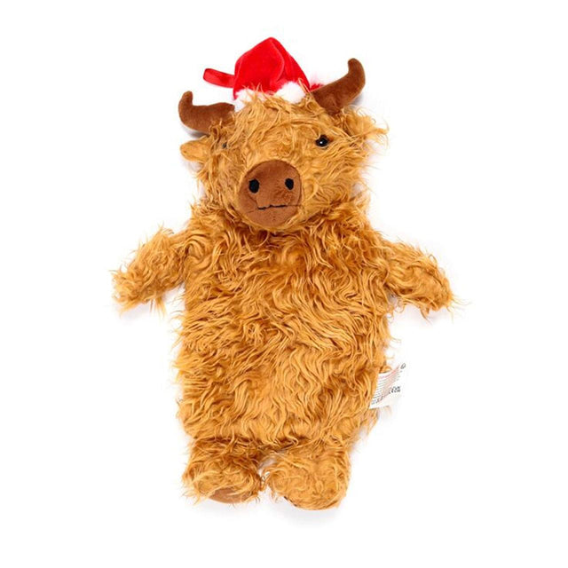 Christmas Highland Cow Hot Water Bottle