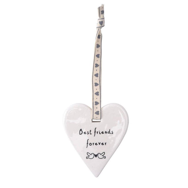 Best Friends Forever Hanging Heart Decoration