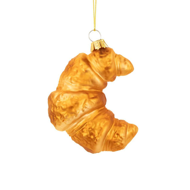 Croissant Glass Bauble