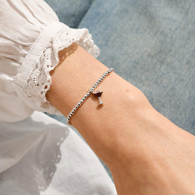 A Little Vibes Espresso Yourself Charm Bracelet on Model