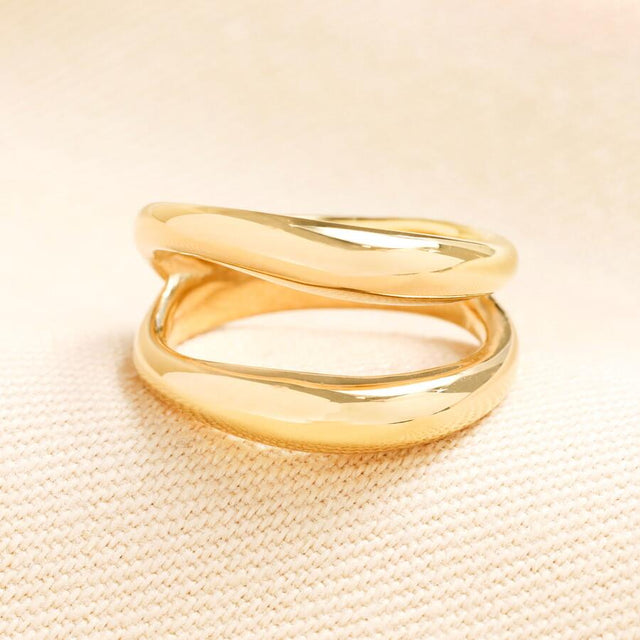 Gold Double Stacked Illusion Ring