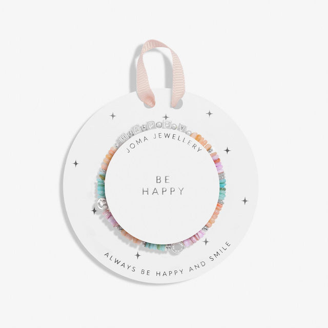 A Little Be Happy Children's Beaded Bracelet