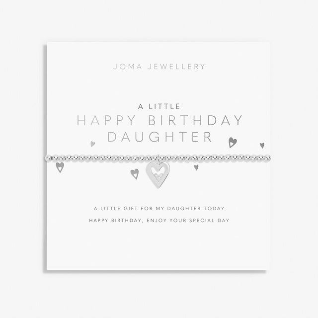 A Little Happy Birthday Daughter Charm Bracelet