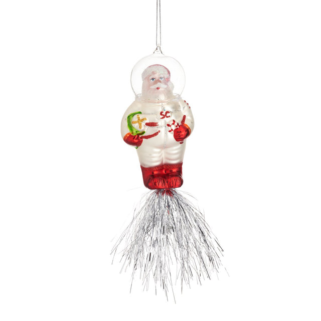 Santa Astronaut Christmas Bauble