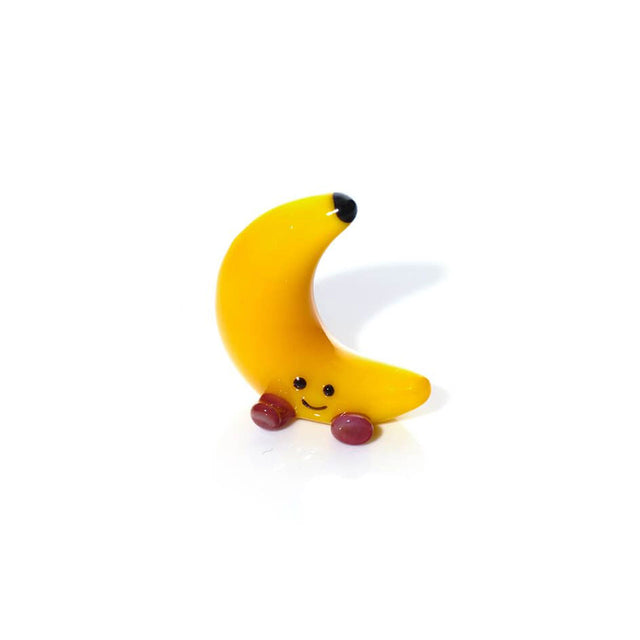 Mini Sitting Banana Glass Ornament