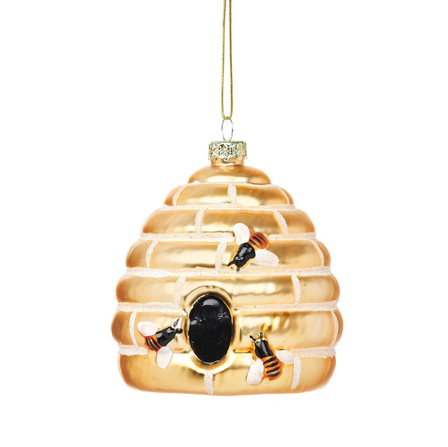 Beehive Shaped Christmas Bauble Sass & Belle