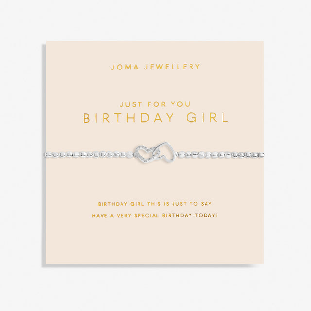 Forever Yours Just for You Birthday Girl Charm Bracelet