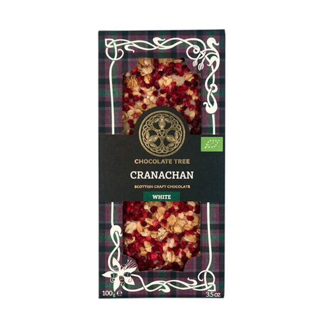 Chocolate Tree Cranachan White Chocolate Bar