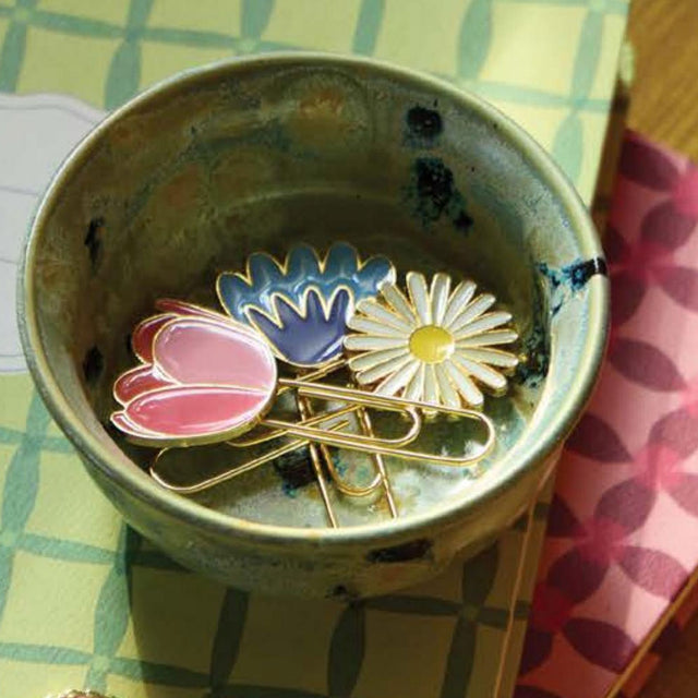 Floral Paperclips Set