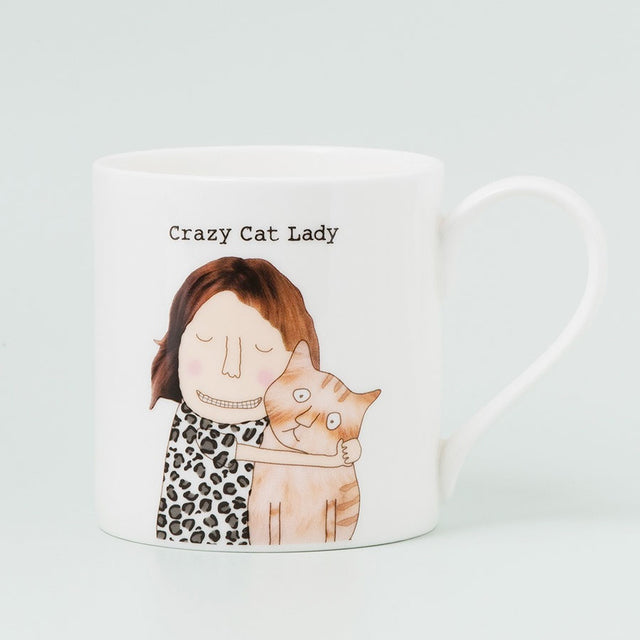 Rosie Made a Thing Crazy Cat Lady Mug