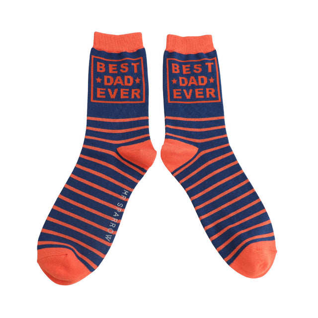 Best Dad Ever Men's Socks in Matchbox