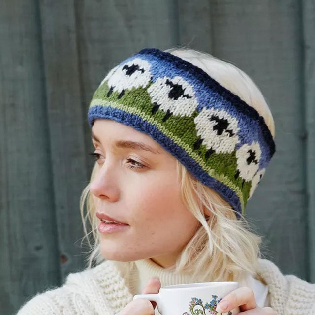 Flock of Sheep Knitted Headband Pachamama