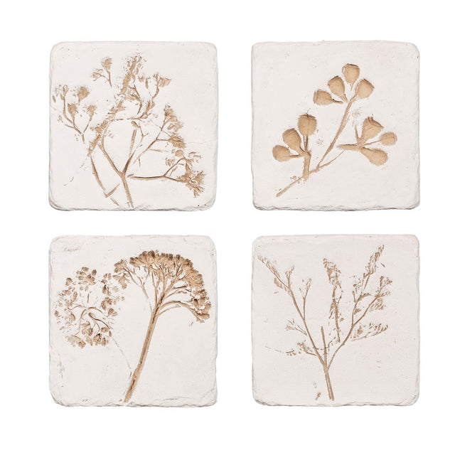 Sass & Belle Flower Imprint Coasters Set