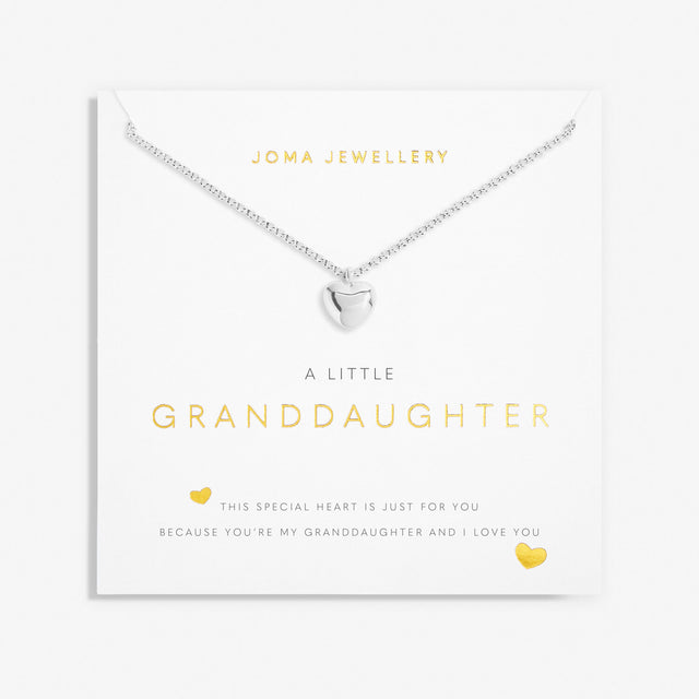 A Little Granddaughter Heart Pendant Necklace