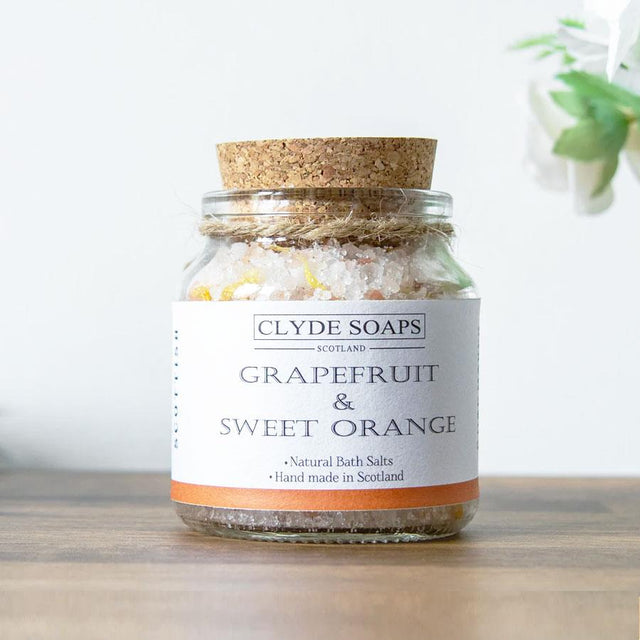 Grapefruit and Sweet Orange Bath Salts Clyde Soaps