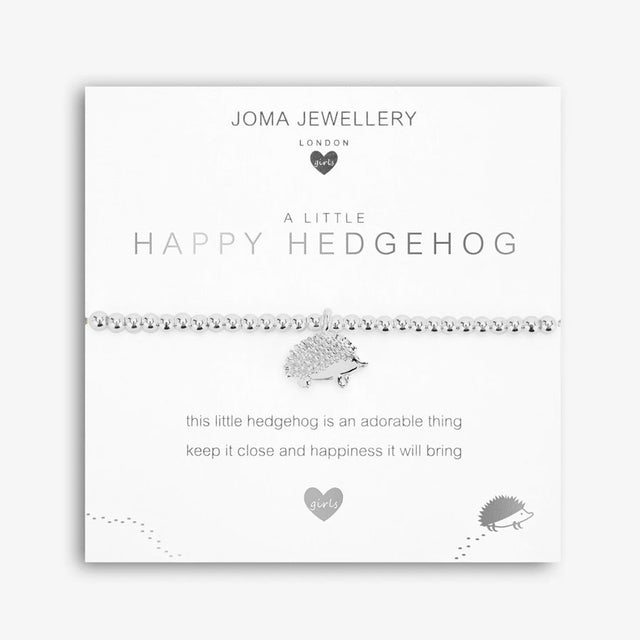 A Little Happy Hedghog Children's Charm Bracelet Joma Jewellery
