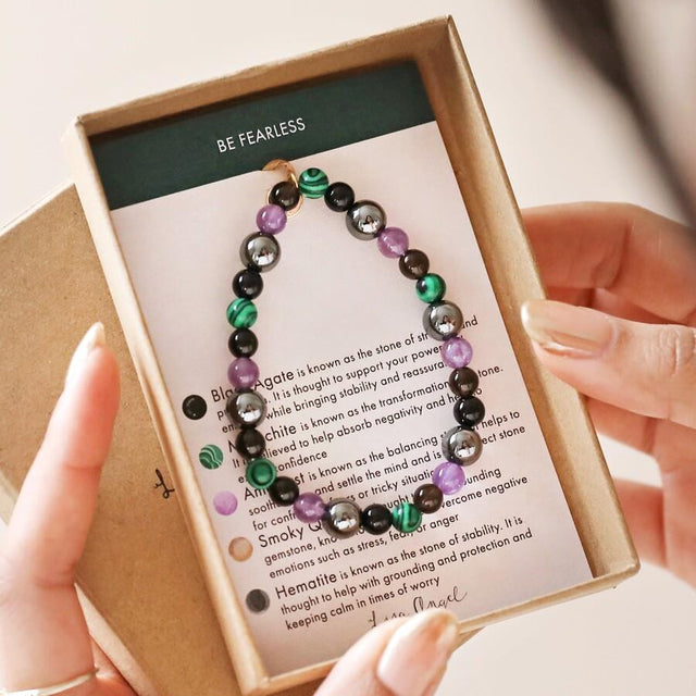 Healing Semi Precious Stone Beaded Bracelet Lisa Angel