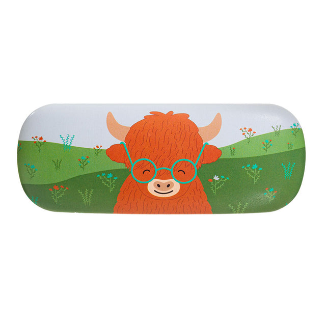 Highland Cow Glasses Case