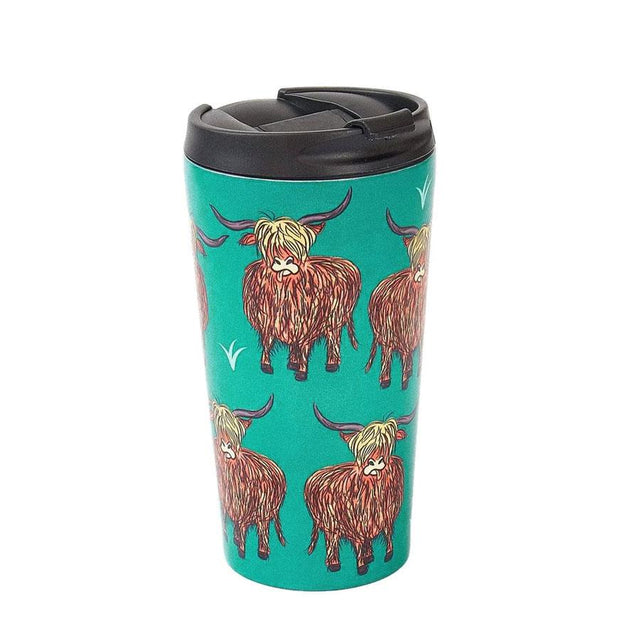 Highland Cow Thermal Travel Coffee Cup