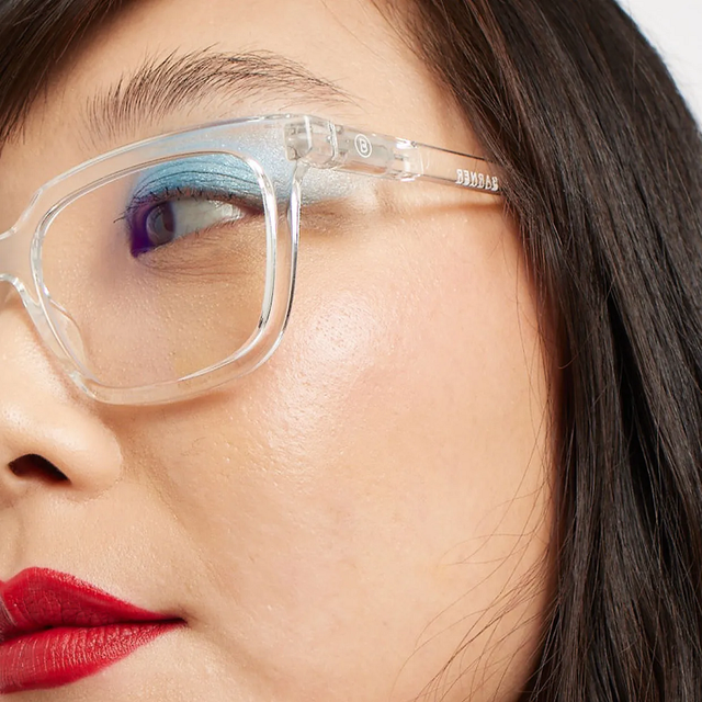 Barner Holly Glossy Clear Crystal Reading Glasses - Strength 1 Model