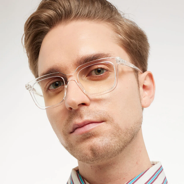 Barner Holly Glossy Clear Crystal Reading Glasses - Strength 2.5 Model