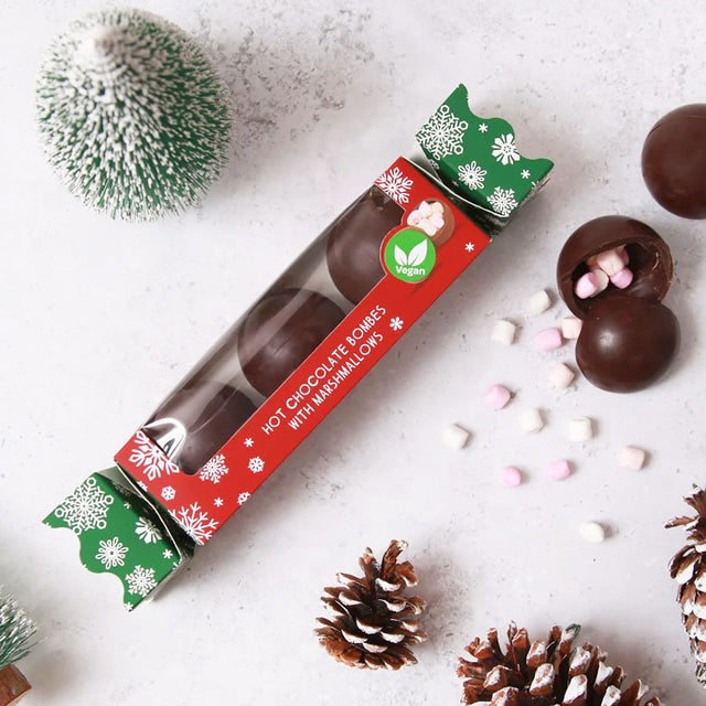 Vegan Hot Chocolate Bombs Christmas Cracker