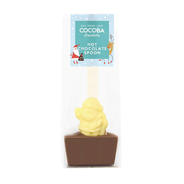 Vegan Santa Hot Chocolate Spoon Cocoa