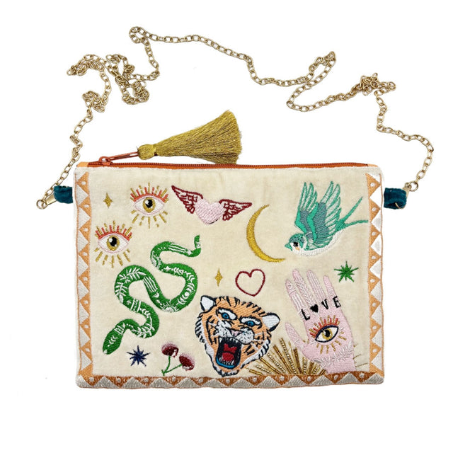 Inked Cross Body Bag Front