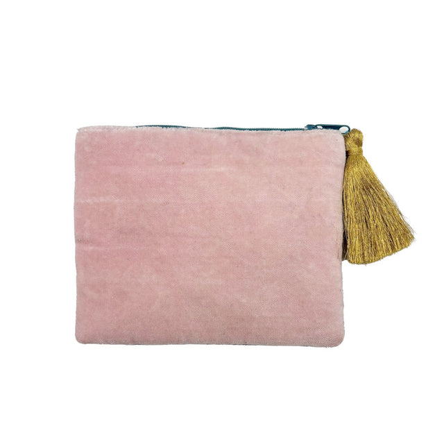 Embroidered Inked Snake Pouch Reverse