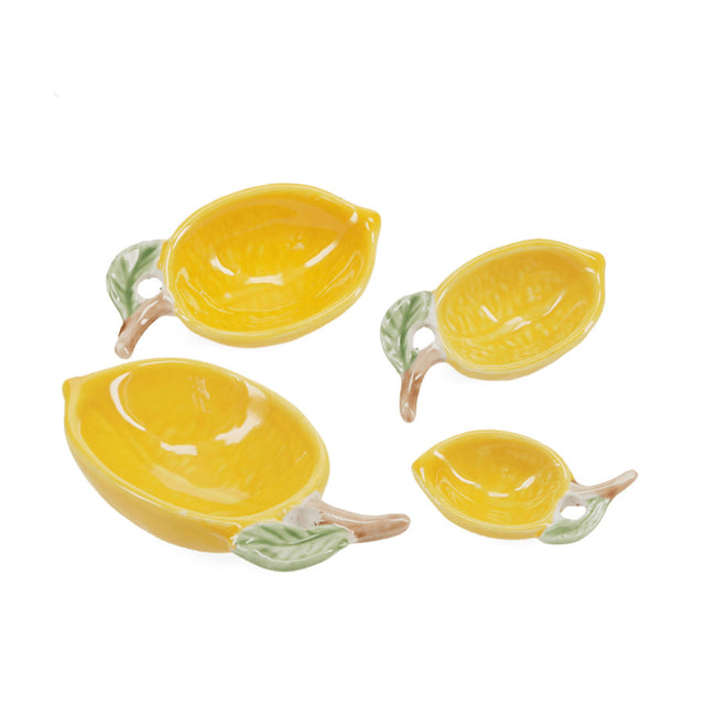 Lemon Ceramic Measuring Spoons