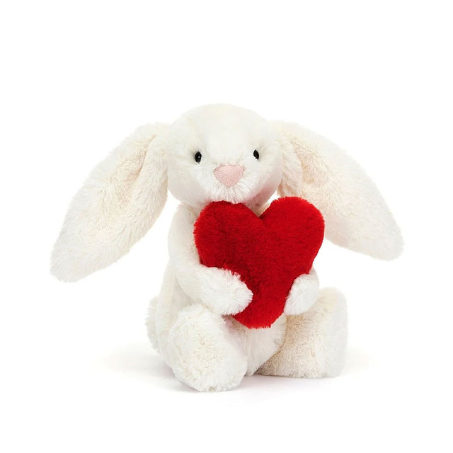 Small Bashful Red Love Heart Bunny Soft Toy
