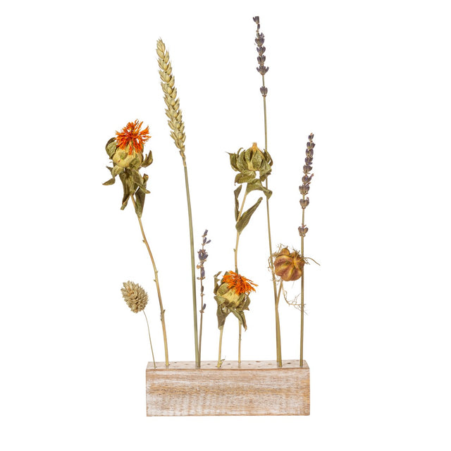 Mango Wood Dried Flower Holder Block Sass & Belle