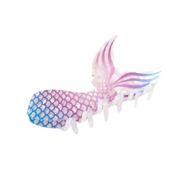 Purple Mermaid Hair Claw Clip