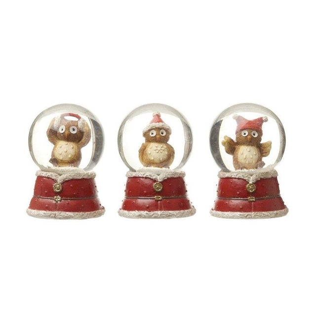 Mini Owl Snowglobe - Assorted Designs