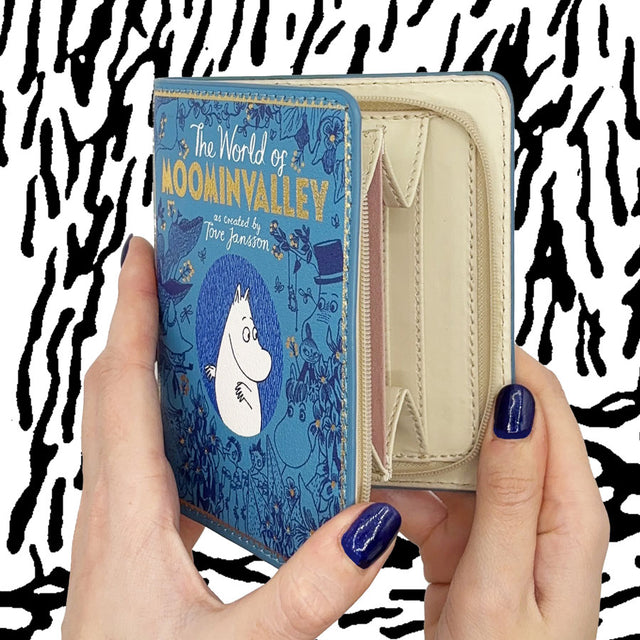 Moomin Blue Book Wallet Open
