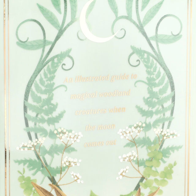 Lisa Angel Ceramic Moonrise Woodland Book Vase Close Up Text